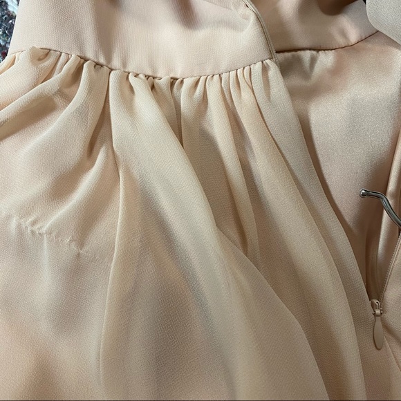 Vera Wang Peach Cream Dress Sz 4 - Picture 12 of 12
